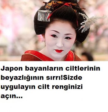 Read more about the article JAPON CİLT BEYAZLATMA TARİFİ