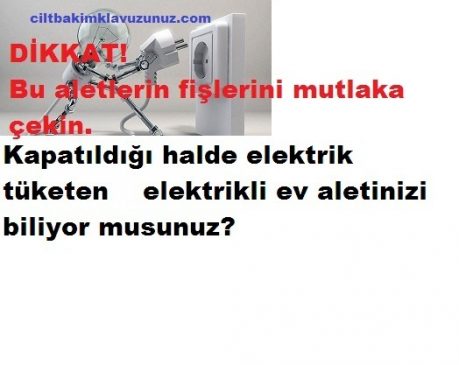Read more about the article Dikkat Bu Elektrikli Aletlerin Fişlerini Mutlaka Çekin