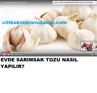 Read more about the article EVDE SARIMSAK TOZU NASIL YAPILIR