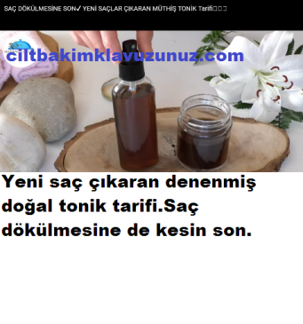 Read more about the article Yeni Saç Çıkaran Denenmiş Doğal Tonik Tarifi
