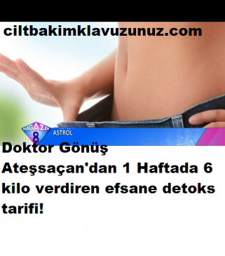Read more about the article Doktordan 1 Haftada 6 Kilo Verdiren Detoks Tarifi